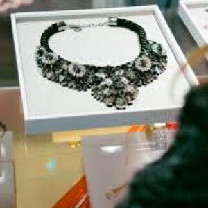 Special Authentic Swarovski Black Shourouk Collar Necklace.